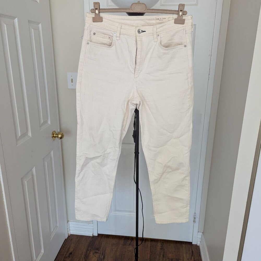 Rag and Bone off-white size 30 jeans Nina high rise